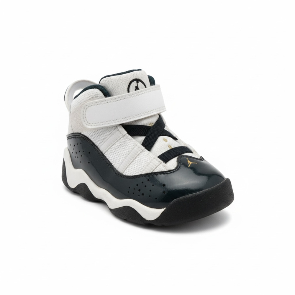 Jordan 6 Rings Size 7C White Navy Metallic Gold